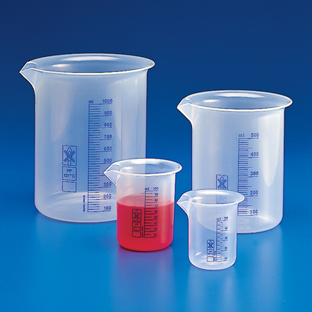 GLOBE SCIENTIFIC Beaker, 50mL, PP 601822-1